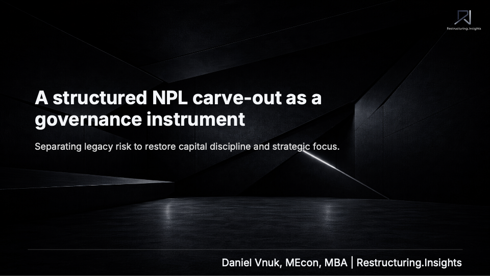 Cover image for A structured NPL carve-out as a governance instrument briefing
