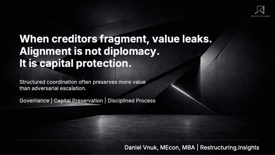 Cover image for Creditor Alignment Under Stress briefing